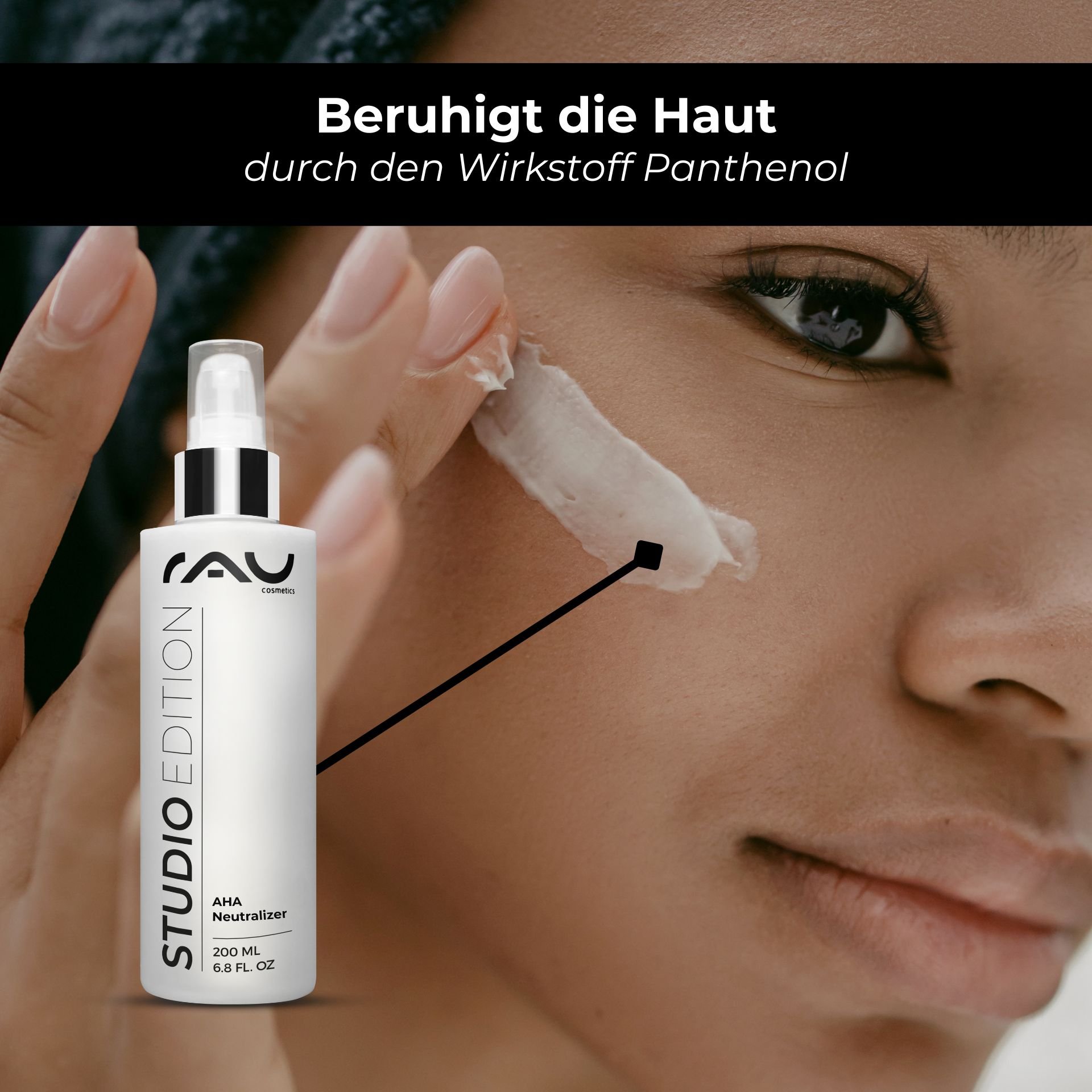Representation of AHA & BHA Neutralizer 200 ml for neutralizing the skin: RAU AHA Neutralizer 200ml 401210275 Fruchtsaeure Peeling pH Wert Neutralisator Kabinenware(3)..