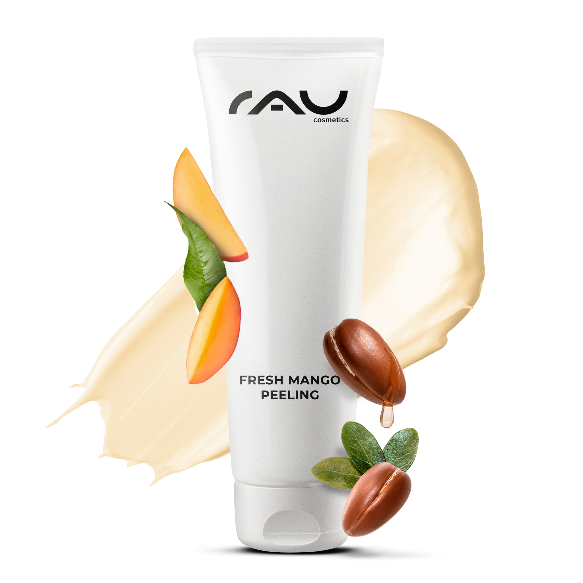 Fresh Mango Peeling 75 ml Enzyme Peeling with Mango Fragrance Flasche, Lotion