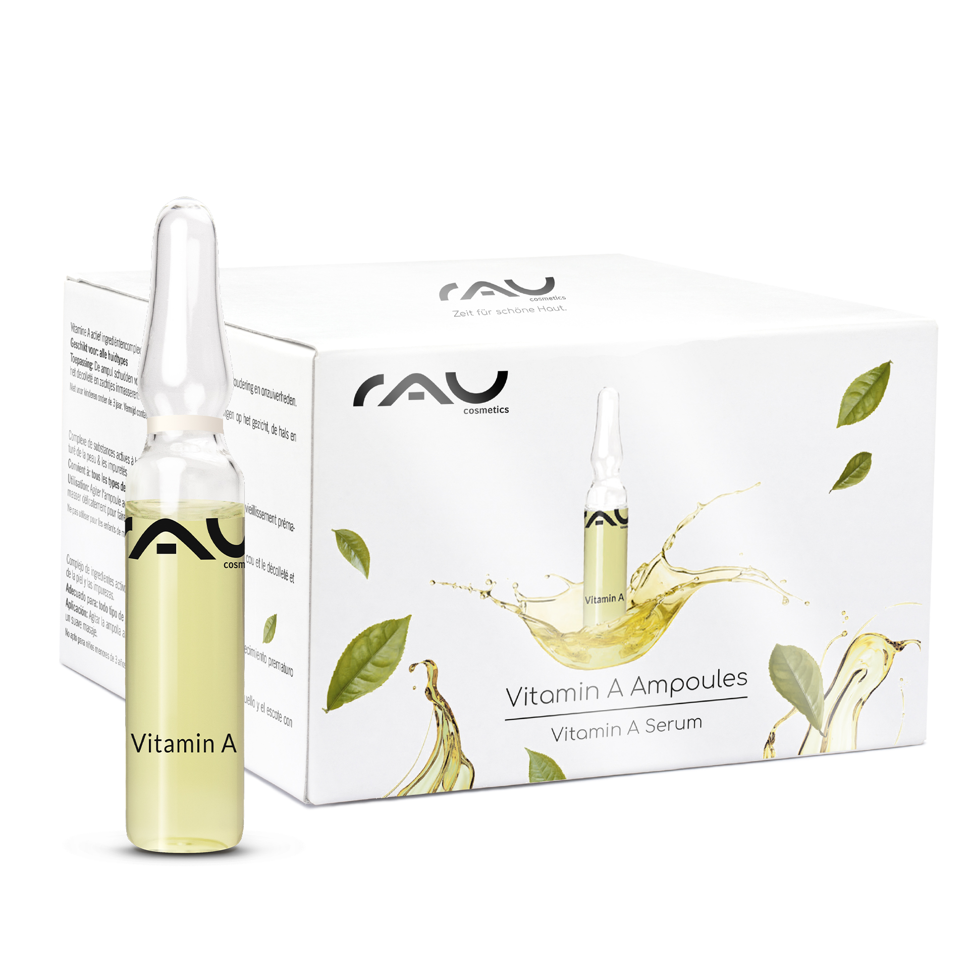 Vitamin A Ampoules 14x2 ml Retinol Serum Flasche, Kräuterig, Kräuter, Pflanze