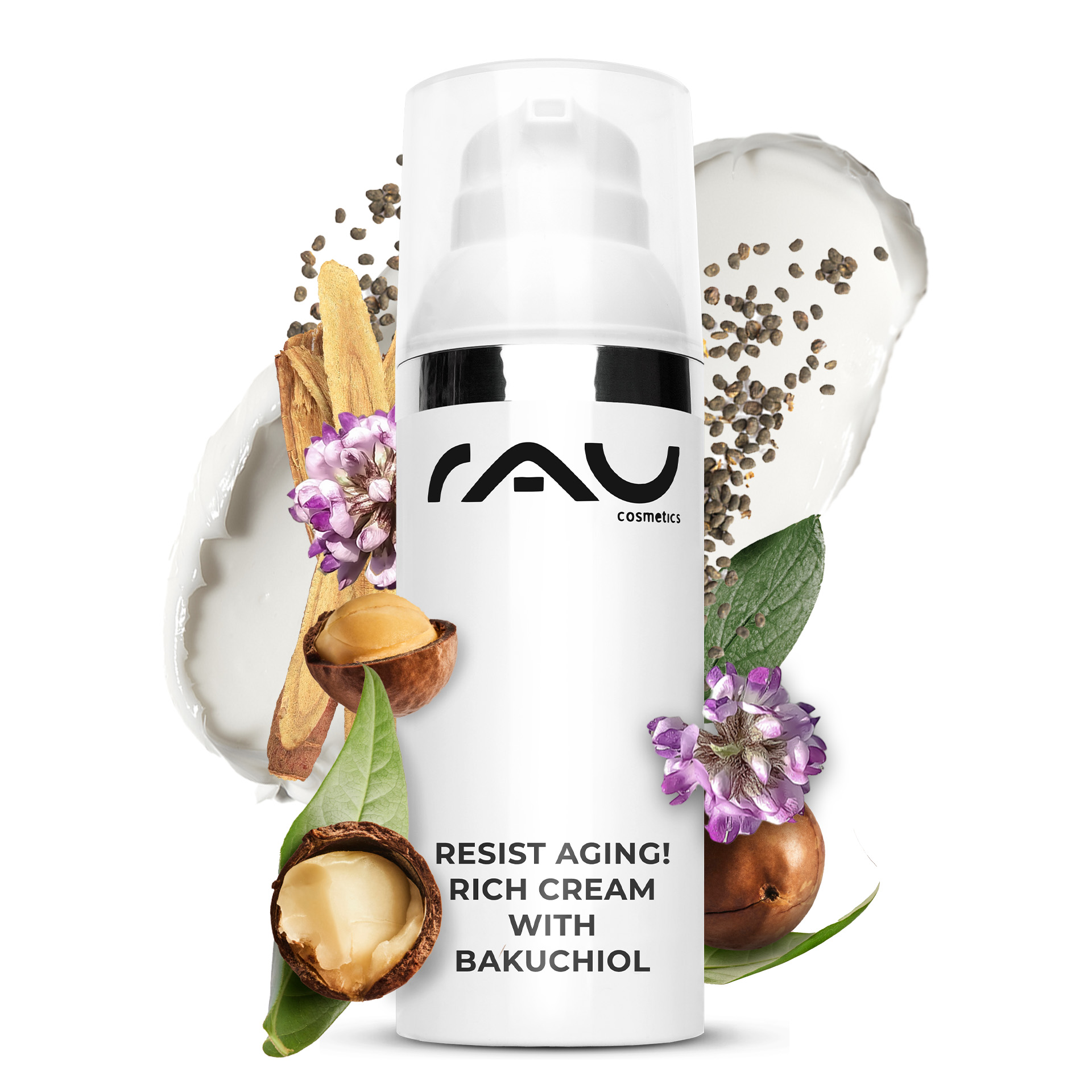 Resist aging! Rich Cream with Bakuchiol 50 ml Night Cream Kräuterig, Kräuter, Pflanze, Blume