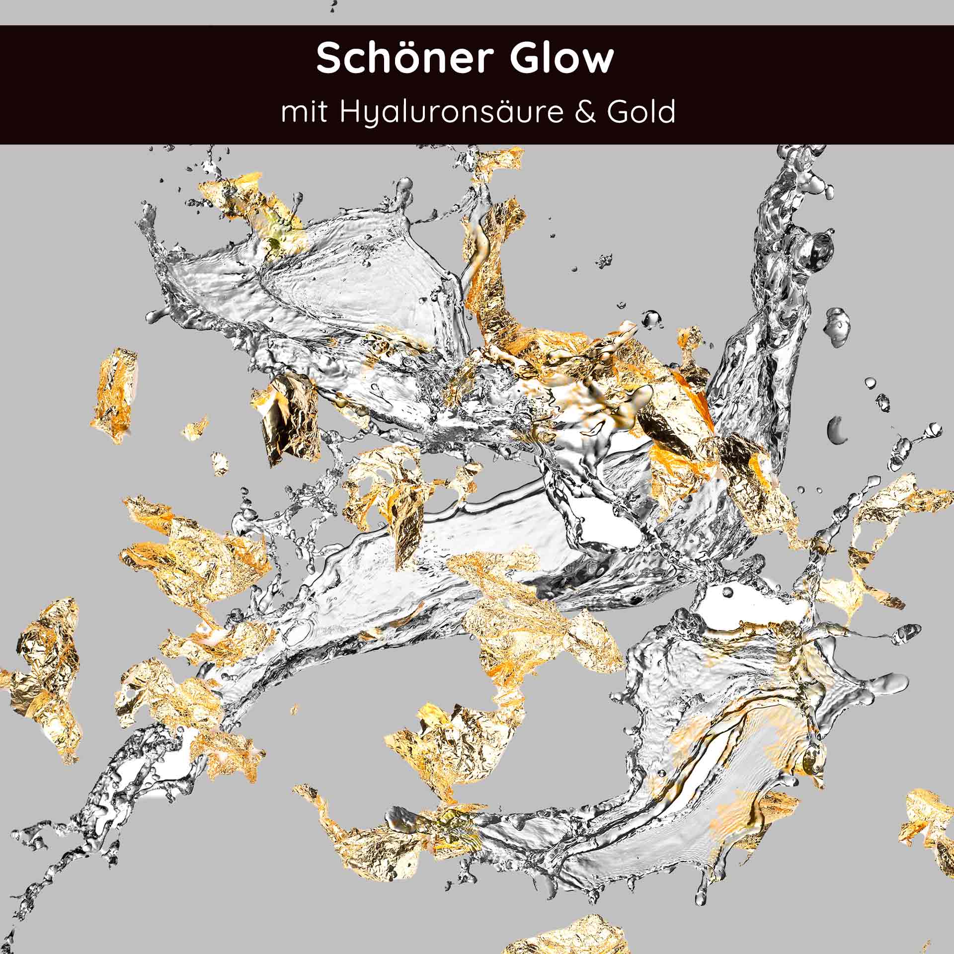 Golden Hyaluron Gel 50 ml Anti-Aging Gel with 23kt Gold Schöner Glow mit Hyaluronsäure und 23kt Gold, luxuriöse Hautpflege, Anti-Aging-Serum, feuchtigkeitsspendend und strahlend.