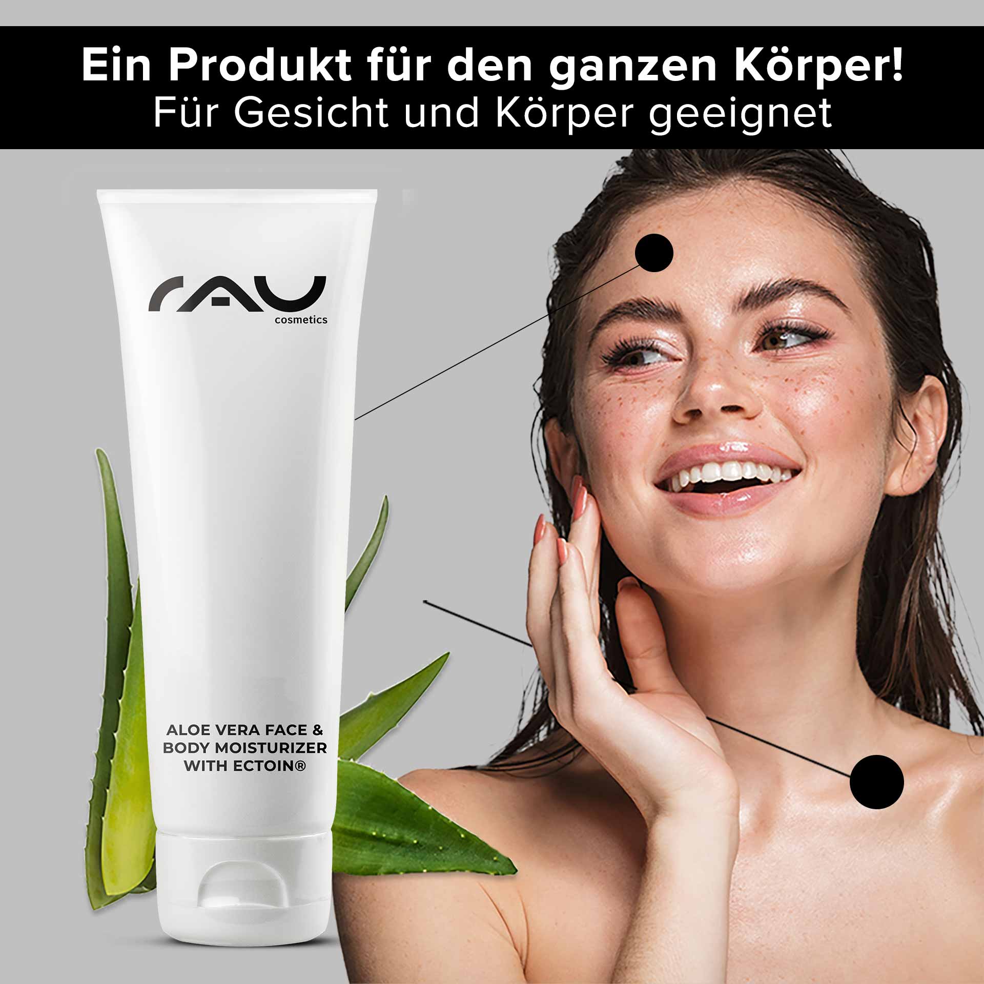 Aloe Vera Face &amp; Body Moisturizer with Ectoin® 75 ml