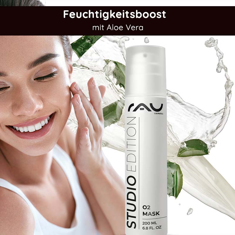 O2 Mask 200 ml scented mask with aloe vera & ginkgo Erwachsener, Weiblich, Person, Frau, Gesicht