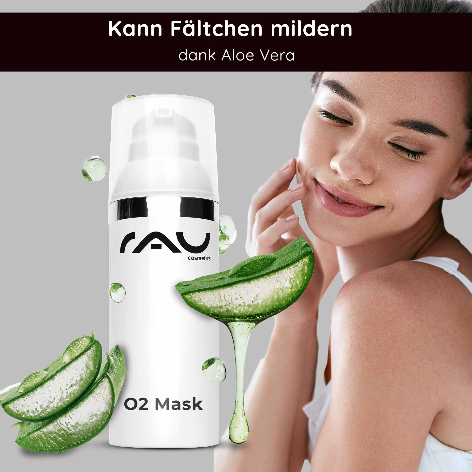 O2 Mask 50 ml Mask with aloe vera, arnica and ginkgo Gesicht, Kopf, Person