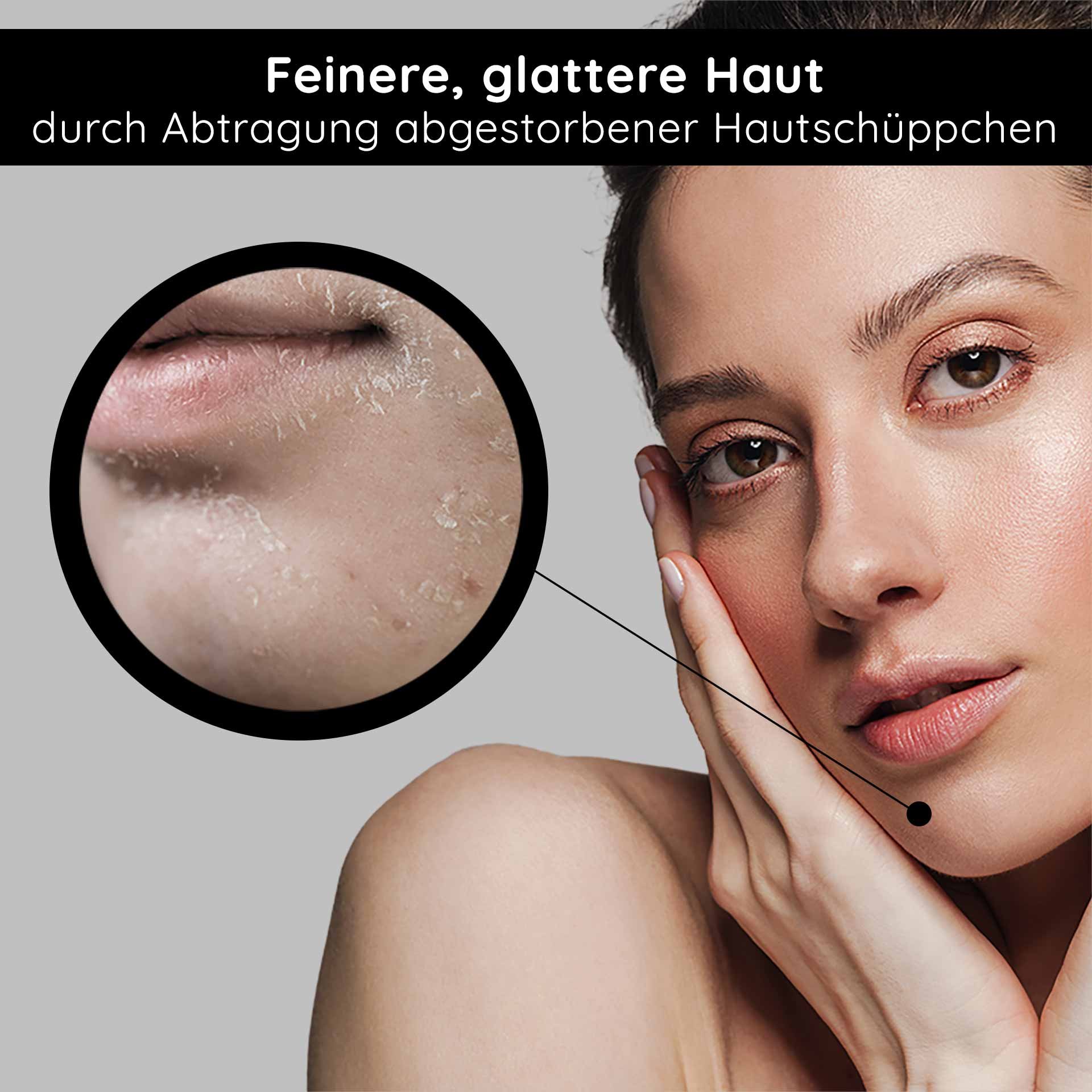 Fine, smooth skin through RAU Cosmetics Sunflower Enzyme Peeling, facial care, gentle exfoliation, dead skin cells.