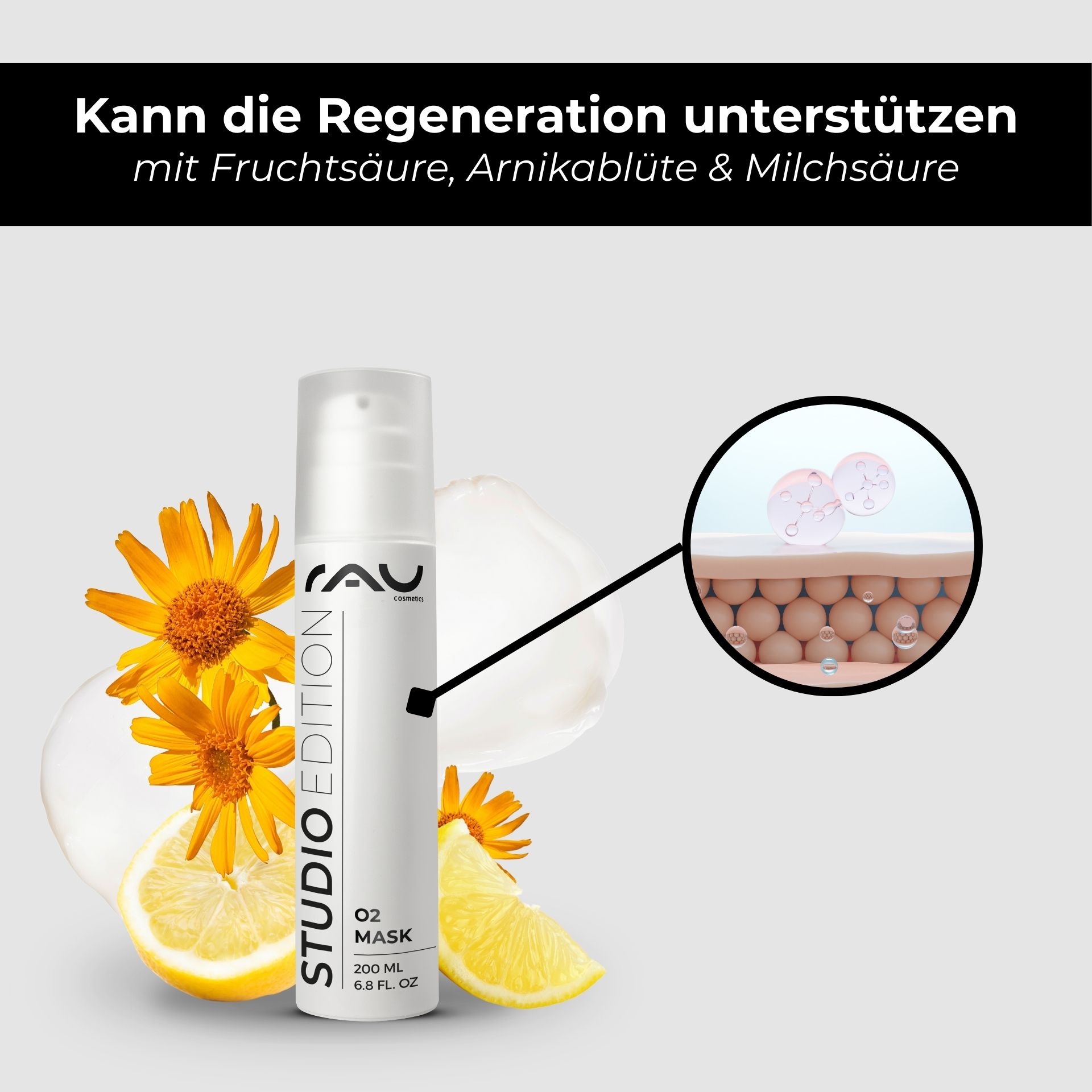 O2 Mask 200 ml scented mask with aloe vera & ginkgo Zitrusfrucht, Essen, Obst, Pflanze, Produzieren