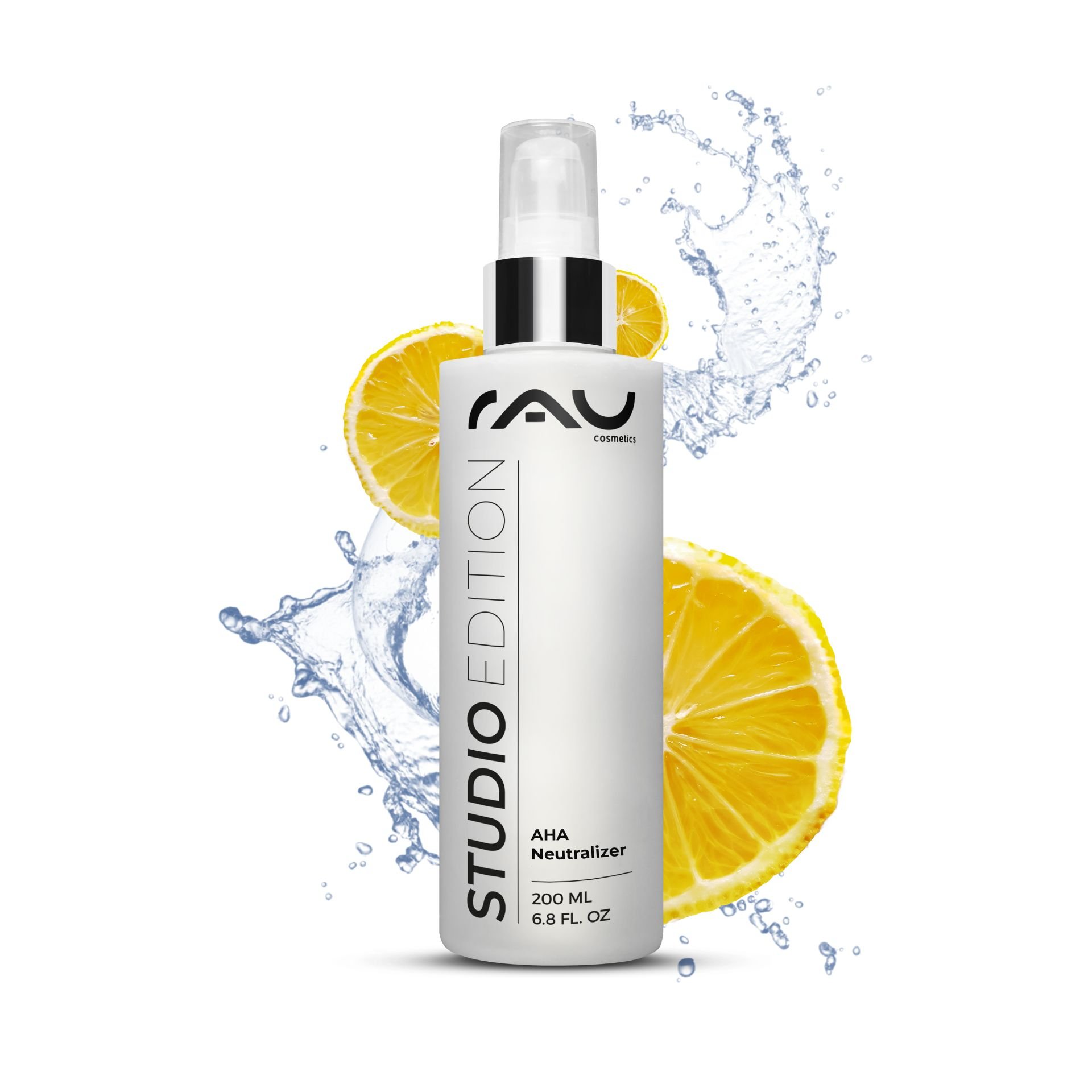 Representation of AHA & BHA Neutralizer 200 ml for neutralizing the skin: RAU AHA Neutralizer 200ml 401210275 Fruchtsaeure Peeling pH Wert Neutralisator Kabinenware Kabinettware..