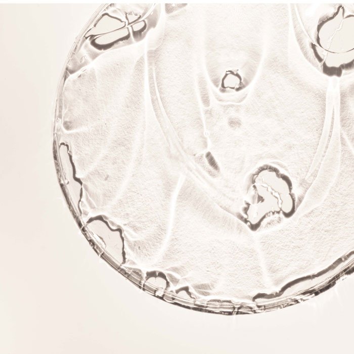 Salicylsäure-Infusion in transparenter Gel-Textur, symbolisiert die Wirkung gegen Unreinheiten und Akne, passend zur RAU Cosmetics Produktlinie.