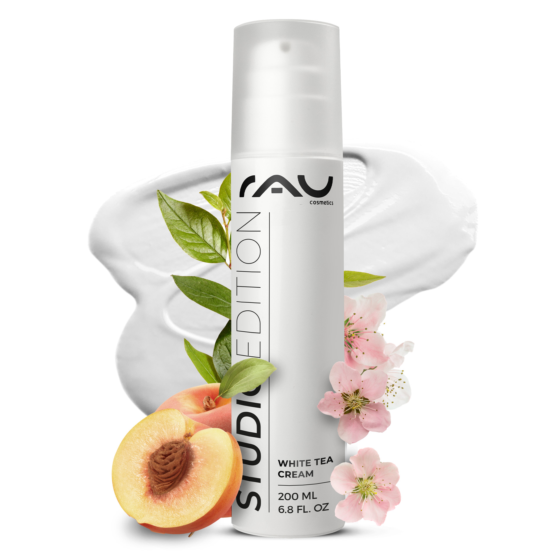 White Tea Cream 200 ml Anti Aging Cream with White Tea Essen, Obst, Pflanze, Produzieren