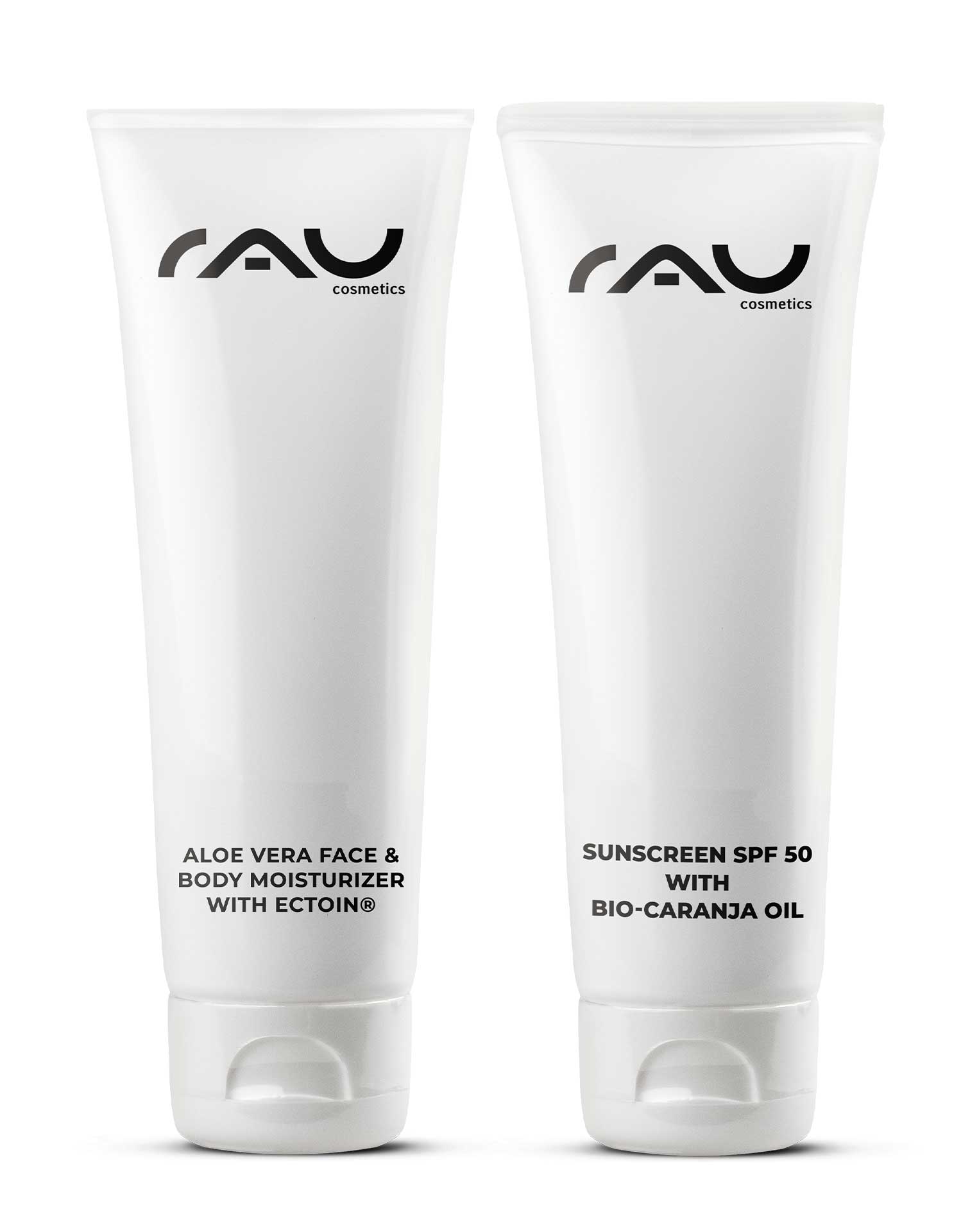 RAU Cosmetics Summer Set: Sun Cream with SPF 50 &amp; Aloe Vera Face &amp; Body After Sun